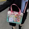 Torby wieczorowe japoński styl mundur jk przezroczystą iTabag dziewcząt szkoła crossbody for dla kobiet torebki ita torebki bolso misze 230519