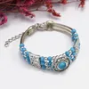 Strand Exquisite Beaded Turquoise Bracelet For Women Handmade Hollow Flower Charm Bracelets Bangles Gypsy African Tribe Fashion Jewelry