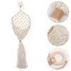 Storage Bottles Mesh Bag Hanging Fruit Basket Reusable Grocery Macrame Shopping Vegetables