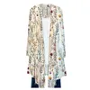 Damesblouses dames sjaal sjaal bloemenprint kimono vest top blouse strandkleding lichtgewicht 3d camisa oversized vintage elegant