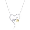 Collane YJAX002088 Nuovi accessori per gioielli di moda Le donne amano la collana in argento sterling S925 con pendente in zirconio