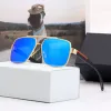 Gafas de sol de diseñador para mujer Gafas de hombre P Gafas de sol de lujo Marco cuadrado plateado Marca Retro Gafas de moda polarizadas Occhiali Da Sole Firmati con caja