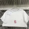 Женская футболка дизайнер 23ss tee Женская женская одежда круглая шея чистая хлопчатобумажная рука