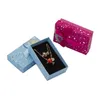 Exibir caixa de jóias de várias cores 5*8 cm Conjuntos de jóias de exibição Colar de papel/brinco/caixa de anel Caixa de presente 32pcs/lote por atacado
