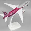 Itens de novidade Alloy Metal Air Qatar Airways Boeing 777 B777 Modelo de avião Diecast Air Plane Modelo Aeronave W Wheels Landing Gears 20cm G230520