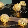 Christmas Decorations LED String Lights Sepak Takraw Lantern Tree Decoration For Garden Party Wedding Battery Powered 5m 40 Bulbs