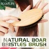 Hair Brushes BOOMLISFE Boar Bristle Brush Women Combs for Wood HairBrush Detangle Straightener Comb Barber Accessories 230520