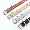 Gürtel Loch Metall Schnalle Punk Stil Allgleiches PU Leder Gürtel Casual Zubehör Koreanische Taille Strap Weibliche Dünne Bund