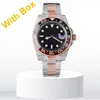 With box aaa mens watch automatic watches mechanical ceramic all stainless steel swimming sapphire luminous business casual Waterproof montre de luxe wristwatch