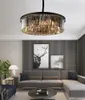 Kroonluchters luxe rook K9 kristal kroonluchter verlichting ronde lamp moderne woonkamer eetkamer huisdecoratie loft verlichtingsarmaturen