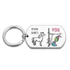 Aunt Gifts Keychain Best Auntie Birthday Keychain for Christmas Mother's Day Unicorn Aunt Gift Idea Sarcastic Appreciation Gift