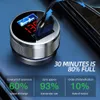 Новый 48w Car Chargers Metal Dual QC 3.0 Digital Led Display Dual USB для мобильного телефона быстрого зарядного устройства для iPhone Samsung Huawei Xiaomi