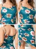 Casual klänningar yoins plus size Sexig spaghetti remmar sommarklänning kvinnor bohemiska blommor tryckt satin siden vestidos ärmlös dragsko mantel l230520