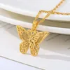 Pendant Necklaces Stainless Steel Butterfly Necklace For Women Water Wave Chain Choker Jewelry Gift