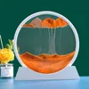 Elementi di novità Vetro rotondo 3D Deep Sea Sandscape Moving Sand Art Picture In Motion Display Cornice di sabbia che scorre Sabbia Paintin Dasktop Art Picture G230520