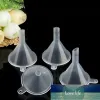 Transparent Mini En Plastique Petits Entonnoirs Parfum Liquide Huile Essentielle Remplissage Bouteille Vide Emballage Cuisine Bar À Manger Outil En Gros