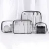 Kosmetiktaschen Hüllen Transparente Kosmetiktasche Damen Schminktasche Reise Wasserdichter Reißverschluss Make-up Beauty Wash Organizer Toilettenartikel Aufbewahrungsset Taschen