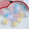 Cristal en gros 100 pcs/lot 18mm couleur impression dessin animé camélia forme résine fleurs perles bricolage bijoux boucle d'oreille/accessoire de cheveux