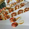 Imposta CSJ Big Stone Zultanite Set di gioielli Gemma cambiamento di colore per le donne Confezione regalo per feste di fidanzamento