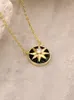 ネックレスS'steel Sterling Silver 925 Octagonal Star Rotatable Pendantネックレス