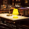 Lampy stołowe thrisdar grzyb LED Nocny światło RGB Zmienny Restuarant Bar Lampa nocna sypialnia