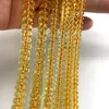 Perline di cristallo naturale giallo citrino 15 '' Rondelle Spacer Perline di quarzo allentate fai da te per la creazione di gioielli Perline Bracciale donna Collana regalo