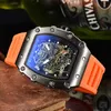 2023 nouvelle montre hommes loisirs diamant montres or boîtier en acier Silicone Quartz montre-bracelet bracelet mâle Relogio Masculino Ri8