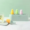 Ice Cream Tools Home Popsicle Mold Set 4 Pieces Homemade Silicone Maker Easy Release Molds Reusable Kitchen DIY Pop 230520