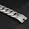 Armband 316L 31mm Men's Heavy Curb Cuban Armband Rostfritt stål Italien Guldarmband Bangle Chunky Link Chain Armband Smyckesgåvor