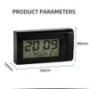 Neues Auto-Luftauslass-Thermometer, elektronische Uhr, 2-in-1-Zeit-LED-Digitalanzeige-Thermometer mit Hintergrundbeleuchtung, leuchtende Autoteile