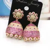 Knot Sinzry CZ Micro Pave semi-fleur fleur Tassel Boucle d'oreilles vintage pour femmes accessoires de mariée maritime