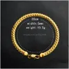 Chaînes 5Mm Plaqué Or 18K S925 Sier Chaîne Hommes Femmes Bijoux Collier Bracelet Miami Cubain Lien Hip Hop Colliers Drop Delivery Pen Dhre7