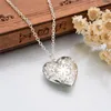 Chains Jewelry Women Necklace Pendant Frame 1 Heart Po Slot Solid Gift Necklaces Pendants