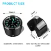 Elektronikbil Ny motorcykelcykelklocka Krom Vattentät motorhandlebar Mount Quartz Watch Aluminium Luminous Clock Motoraccessori