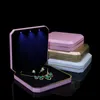 箱が編集されている宝石の大きなセットボックスオーガナイザーパールイヤリングネックレスディスプレイディスプレイ折りたたみ式プラスチックジュエリーストレージケースのためのギフトボックス