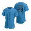 Drużyna baseball 23 Ty France Jersey 35 Teoscar Hernandez 28 Eugenio Suarez 10 Jarred Kelenic 29 Cal Raleigh 44 Julio Rodriguez Flexbase Haft Men Młodzież S-S S-S