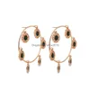 Dangle Chandelier Wholesale Exaggerate Large Assel Earrings Fashion Big Hoop For Women Party Jewelry Accessories Gift Drop Delivery Dh18S