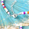 Perlen Halsketten Neue Mode Strand Choker Halskette Mond Stern Sonne Anhänger Für Frauen Reis Perlen Kette Schmuck Geschenk Drop Lieferung pendan Dhzab