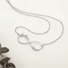 Hanger kettingen 925 Sterling zilver gepersonaliseerde naam voor vrouwen op maat gemaakte naam typeplaatje BFF -geschenken moeder 230519