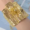 Banles Sunny Biżuteria Moda Miedź Copper Big Benkle Flower Style Gold Stated Regulat for Women Bridal Wedding Party Party Party