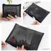 Cosmetic Bags Cases 1PCS Women Necessary Cosmetic Bag Transparent Mesh Zipper Organizer Fashion Small Large Black Toiletry Bags Makeup Pouch Case