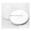 Other Drinkware Sublimation Blank Ceramic Coaster High Quality White Coasters Heat Transfer Printing Custom Cup Mat Pad Drop Deliver Dht6F