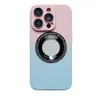 Gradual skin sensitivity magnetic leakage label phone case with built-in lens film protective case iPhone 11 12 13 14 Pro max