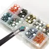 Crystal 300Pcs/Box Glass Star Beads Color 8mm Crystal Star Pendants Jewelry Making Earing DIY Loose Crafts Beads for Decoration