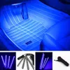 Barra Led para coche, retroiluminación Interior de coche, luz ambiental para pie con encendedor de cigarrillos, lámpara decorativa de ambiente, accesorios para automóvil de 12v