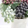 Decoratieve bloemen kranaten hoofden van fruit mini kerstschuim kunstmatige bessen felrode hulstboomdecoratie wdecoratief