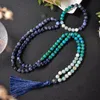 Colares 8mm de 8mm de sodalita azul natural phoenix lapis lazuli it -misos de colar de miçangas ioga jóias de bênção Jóias 108 Mala Rosário