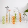 Vases Glass Flower Vase For Home Decor Decorative Terrarium Containers Table Ornaments Desktop Small