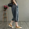 Dames jeans capris vrouwelijke lente zomer 2023 harem broek denim broek vrouwen dames jeggings vintage kleding stedelijke Koreaanse mode