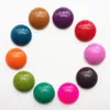 Polish 50 Pieces/lot Resin Beads Diameter 12mm Round 26 Colors Cabochon Domes Flat back beads DIY Jewelry Finding Pendant Settings